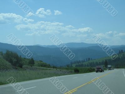 highway through the mountains