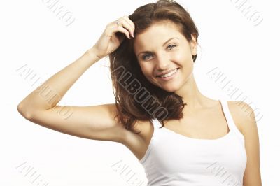 A happy young woman