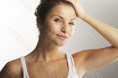 A happy young woman