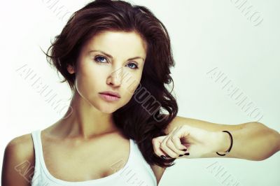 A happy young woman