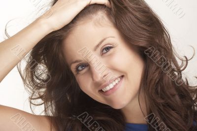 A happy young woman
