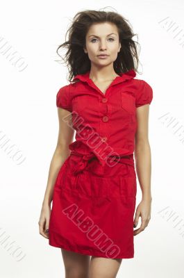 Lady in red