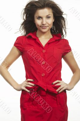 Lady in red