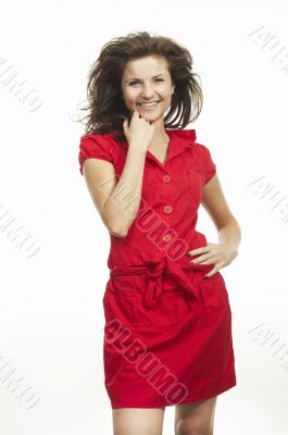 Lady in red