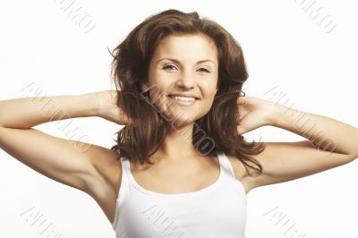 A happy young woman
