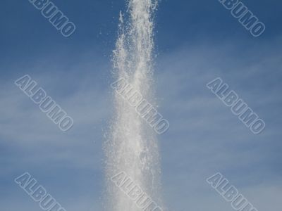 water fountain flowing