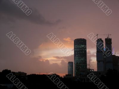 Sunset is in town.