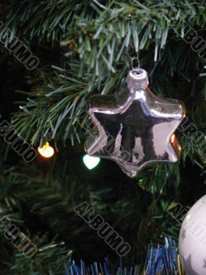 Christmas-tree decoration on a fur-tree.