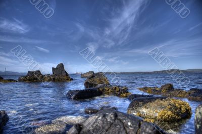 Skye island sea landscape