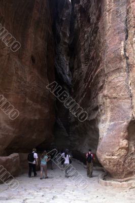 Petra ruins and mountains in Jordan