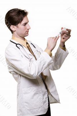 Young man doctor