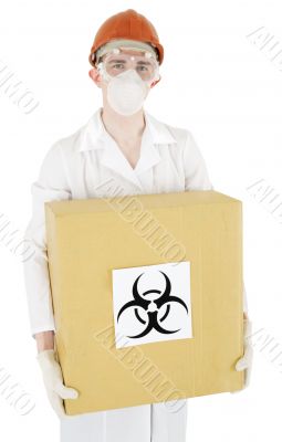 Scientist and biohazard