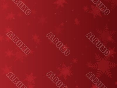 Red Snowflake Background