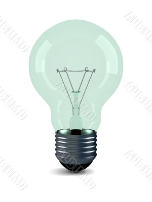 Bulb on a white background. Isolated 3D image