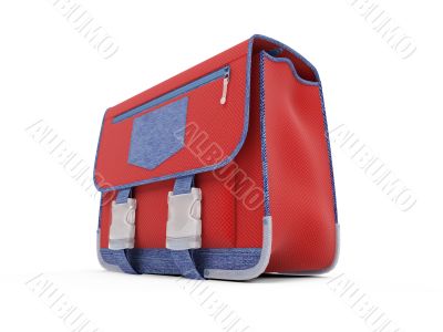 Red school rucksack