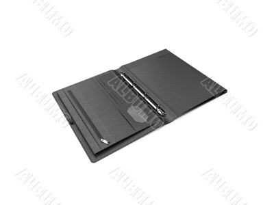 Black leather wallet