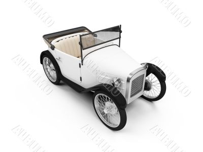 Old fashioned retro car