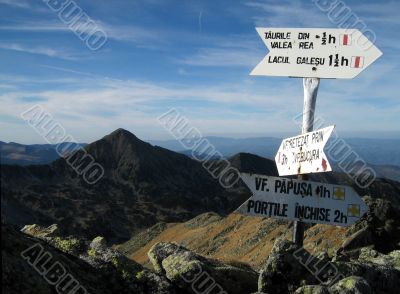 mountain crossroad