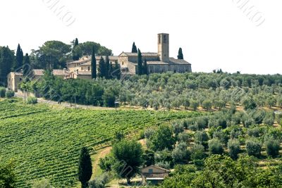 Little ancient village near San Gimignano (Tuscany)