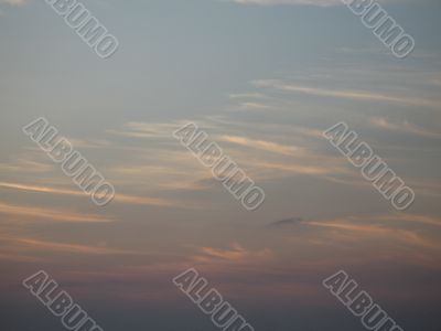 orange and pink sunset