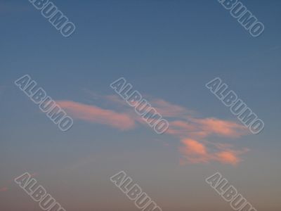 orange and pink sunset