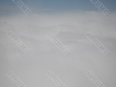cloudy sky viewed from above