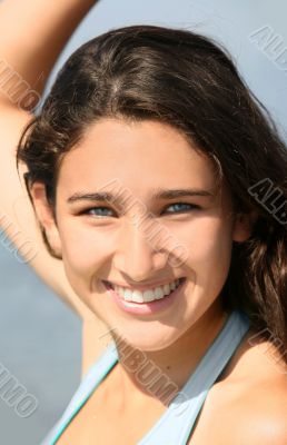 smiling teenage girl