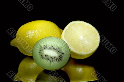 Lemons and kiwi.
