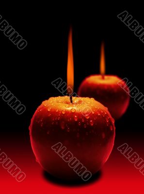 Fiery apple