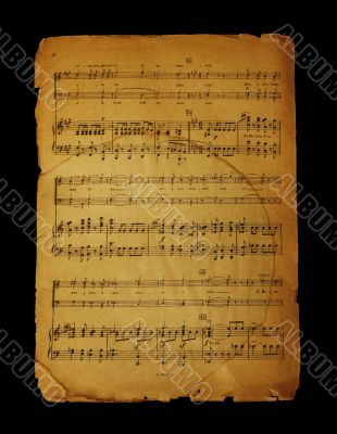 Musical page with notes