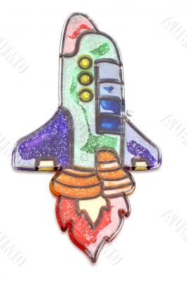 painting toy airplane