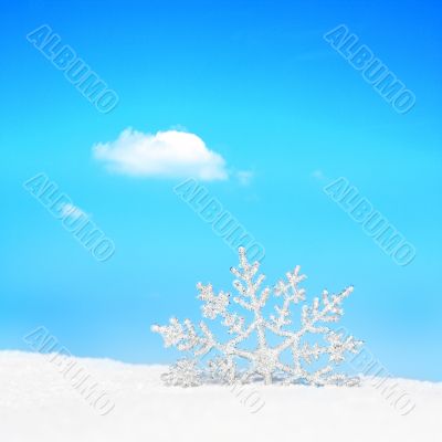 silver snowflake background
