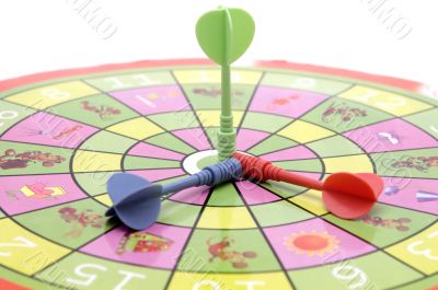 dartsboard and darts