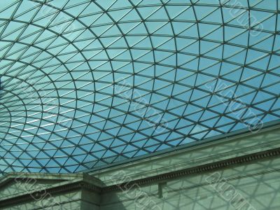 modern roof over classic building