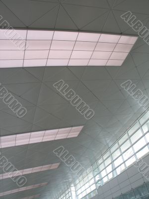 white modern ceiling