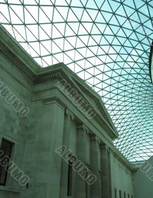modern roof over classic building