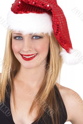 Portrait of beautiful blonde woman