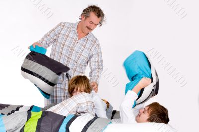 Dad and his pillow