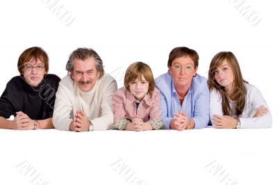Happy big family