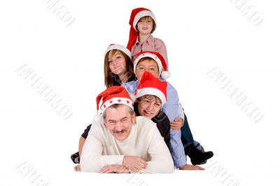Happy christmas crowd
