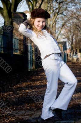 Happy fashion girl