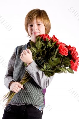Young valentine boy