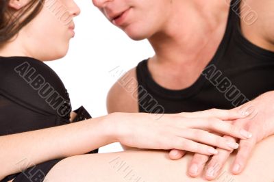 My hand on your hand in love