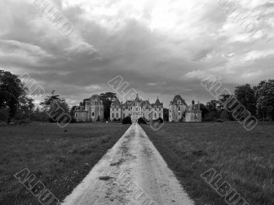 Old castle in Loire valley