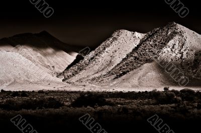Desert Scene in Fall