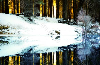 Merced River, Winter, Yosemite