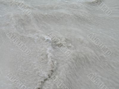 water and sand close-up