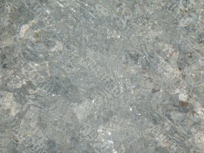 clear water and sand