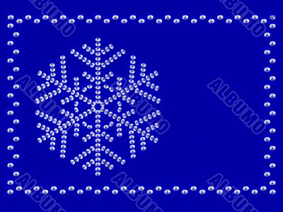 Frame with snowflake