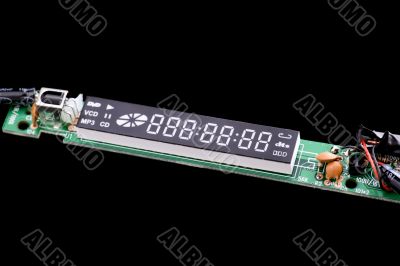 plate on black with display